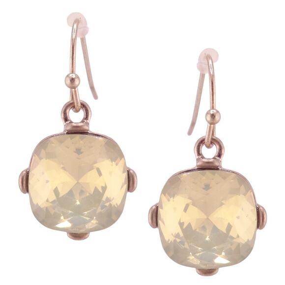 Rain Lemonade Yellow Cushion Cut Crystal on Goldtone Necklace & Earring Set NWT - Picture 5 of 5